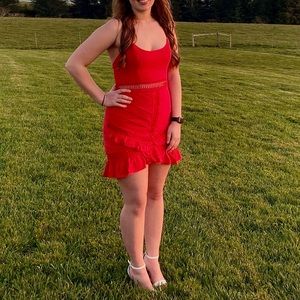 Red hoco dress